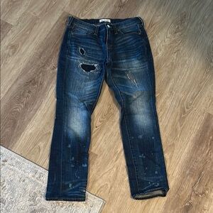 Distressed Blue Jeans for Women
